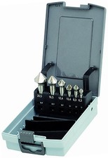 Kegelsenker Satz 90° 6-tlg HSS-G Flach Senker 6,3-8,3-10,4-12,4-16,5-20,5 Bohrer