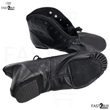 Schwarze Jazz Tanzschuhe Leder