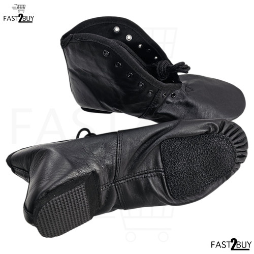 Schwarze jazz tanzschuhe leder - jazz,