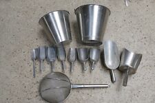 SCHAUFELN EDELSTAHLEIMER SIEB LEBENSMITTEL PRODUKTION NAHRUNGSERGÄNZUNG