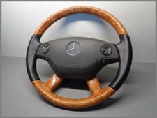 Mercedes W216 W221 VORMOPF Holz Lenkrad Airbaglenkrad Schwarz 2214600603 DESIGNO