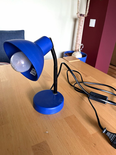 Tischlampe blau schwarz - tischlampe, blau/schwarz