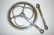 Kurbelgarnitur Diamant Rennrad 1950/60er Jahre Doppel-Kettenblatt 52 49 Zähne