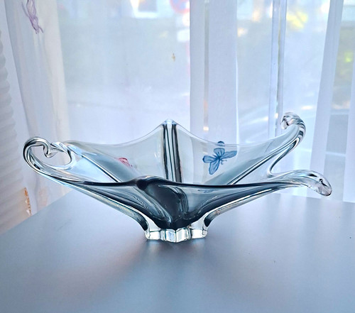 Murano glasschale rauchglas - murano,