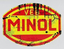 MINOL Aufkleber 32x24cm DDR