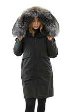 Damen Parka mit Echtfell