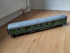 Minitrix, Trix, 7861, Gepäckwagen, grün, Schiebetrix, leichter Defekt 