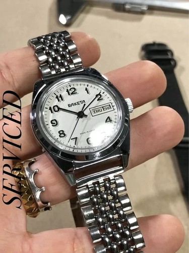 Serviced 1984 raketa 2628h - serviced,
