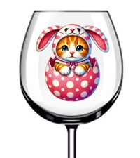 12x Ostern Cartoon Katze Hase