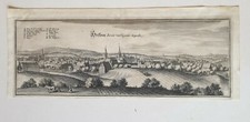 Original Merian Kupferstich Hessem 1650 engraving
