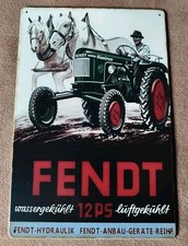Blechschild Fendt 12PS