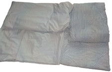 JYSK 2 x Bett- Sets, 5 Teile: Bettbezug + Kopfkissen, Seersucker 155 x 200 cm