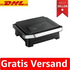 Eleganter Tefal 2-in-1 Kontaktgrill mit 2000 W und antihaftbeschichteten Platten