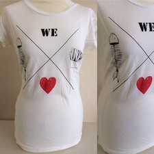 ZARA T- Shirt weiß Oberteil