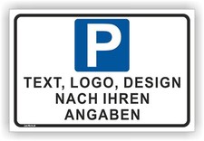 Schild Parkplatz Schilder Parkplatzreservierer Personalisiert Wunschtext LP48