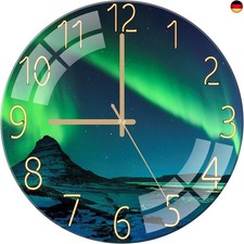 Wanduhr glas 30cm leise ohne - glas,