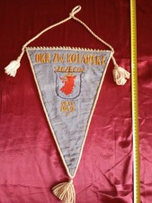 Alter gestickter wimpel : OKRĘGOWY ZWIĄZEK KOLARSKI SZCZECIN * 29.06.1949 !!