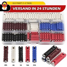 KFZ Sicherung Auto 25 St Abschmelzsicherungen 5A 8A 16A 25A 40A Schmelz oldtimer