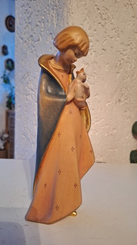 Holzfigur bemalt madonna - bemalt,