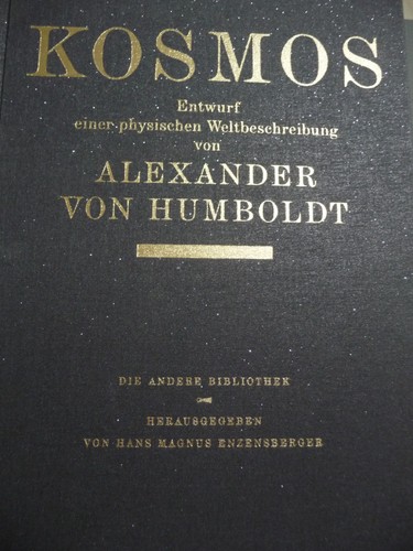 Alexander humboldt kosmos - v., humboldt: