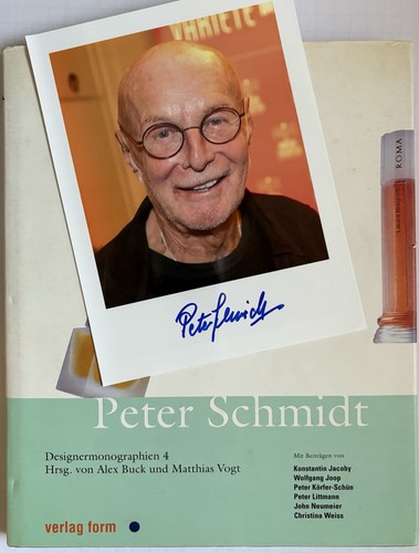 Peter schmidt signiert foto - peter,