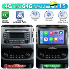 Für KIA Sportage 3 2010-2016 Android 15 Autoradio Carplay GPS Navi Wifi BT 4+64G