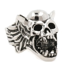 Gargoyle Finger Ring Silber