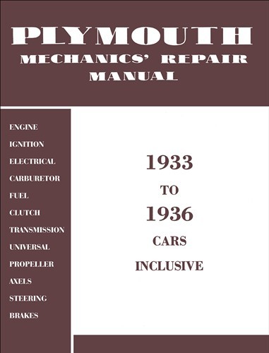 1933 1936 plymouth mechaniker - plymouth,
