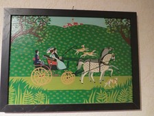 Ölbild mit Rahmen , Naive