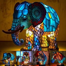 K Tierharz Tischlampe LED