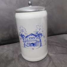 Brauerei Bierkrug mit Zinndeckel (1l)