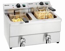 Bartscher Friteuse Fritteuse Doppelfritteuse 2x8 Liter Imbiss II A150407