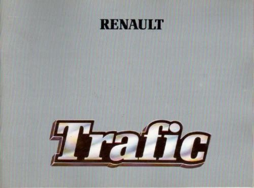 Renault trafic owners manual - renault,