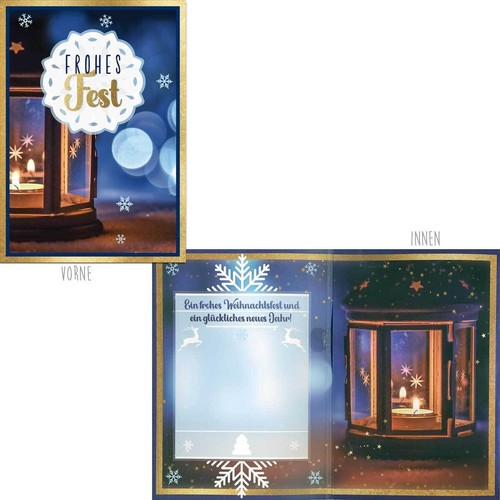 Weihnachtskarte musikkarte mit - weihnachtskarte,