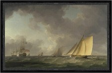 Cutter Close Hauled in a Fresh Breeze Charles Brooking Segelschiffe Faks_B 01042