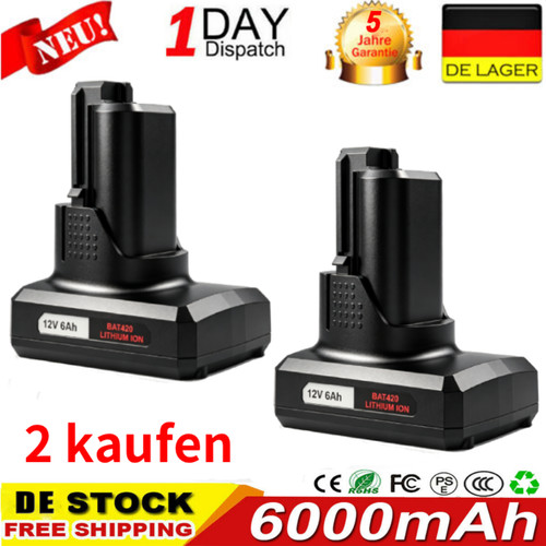 2pack 12v 6ah - 2pack, 10.8v/12v