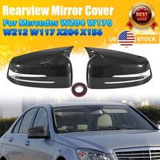 Carbon Black Mirror Cover Caps