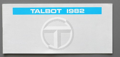 Prospekt talbot und - talbot, matra