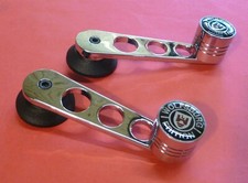 VW Käfer Bus T2 Golf 1+2 Fensterkurbel SCHWARZ / CHROM ab 1967 1-PAAR 010-310509