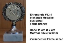 1 Ehrenpreis Pokal auf Marmor