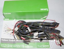 Kabelbaum Gewebe LUCAS Wiring Harness braided Triumph 650 69-70 54955256 57095