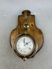 Wanduhr Uhr Messing auf