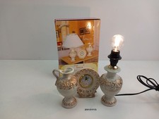 Tischleuchte Uhr & Vase