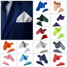 Einfarbig Satin Krawatte Und