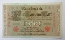 Reichsbanknote, 1.000 Mark, Berlin 1910, UNC., roter Stempel