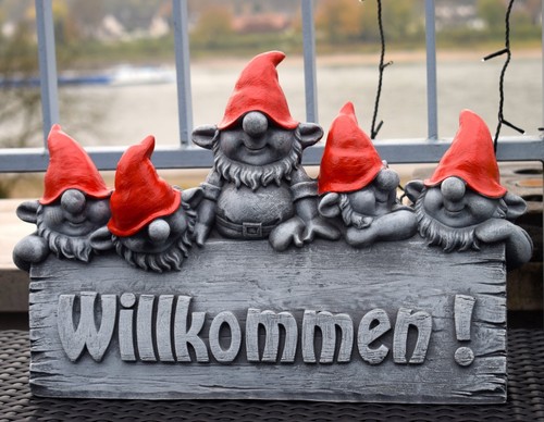 Willkommen schild fünf - schild,