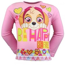 Mädchen  Langarmshirt  Paw Patrol Baumwolle Große 110 rosa