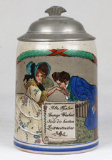 Jugendstil bierkrug junge - bierkrug, "junge