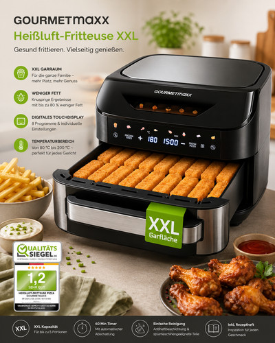 Gourmetmaxx heißluftfritteuse - gourmetmaxx,