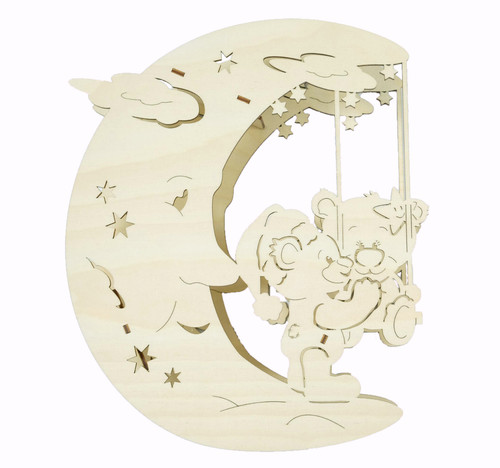 Fensterbild mond und - fensterbild, "mond